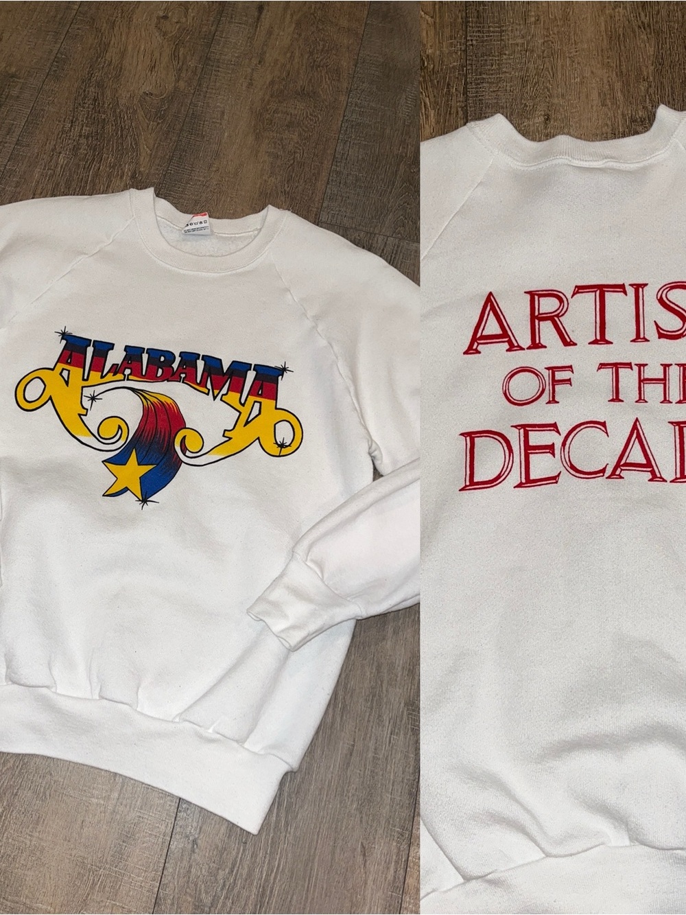 Vintage Alabama Band Long Sleeve Sweatshirt Artist Of The Decade Crewneck Medium